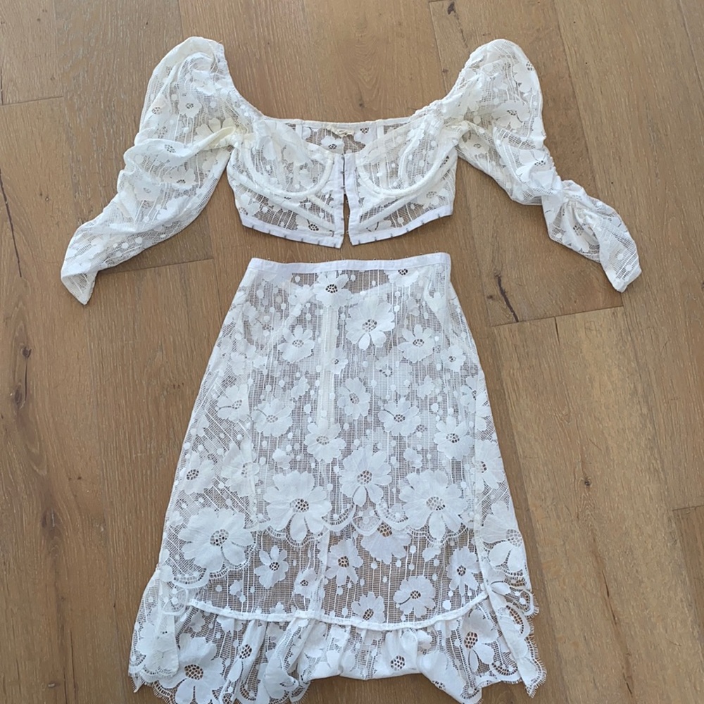 FOR LOVE AND LEMONS LACE SET